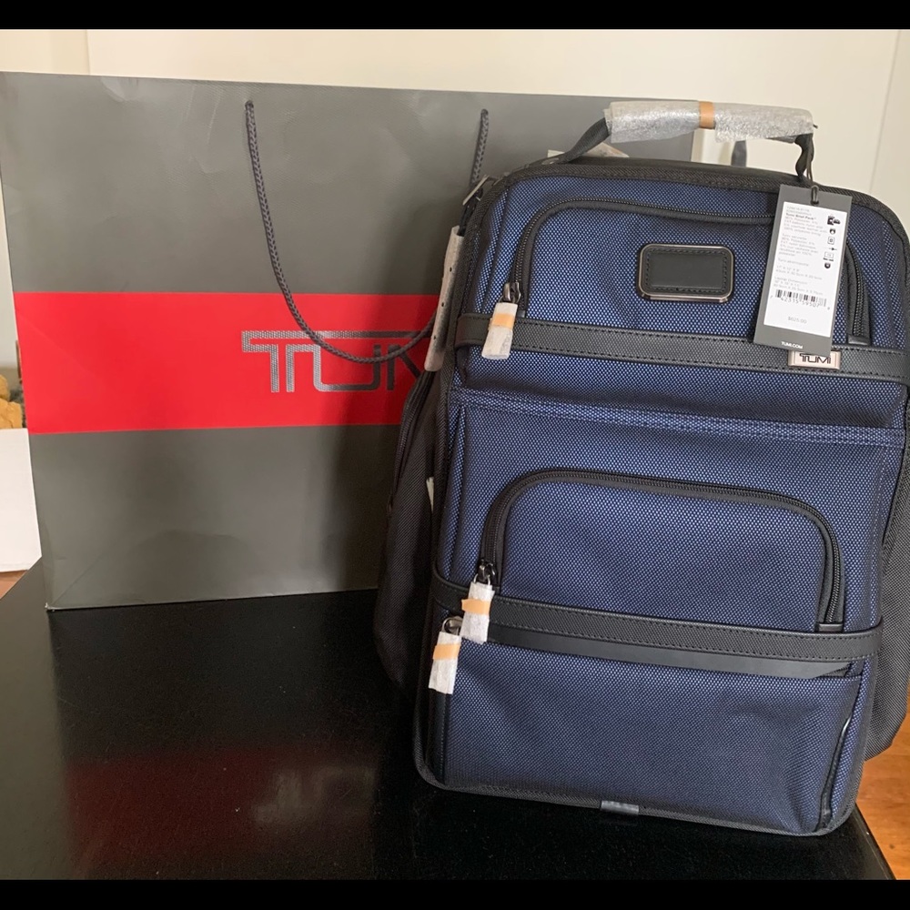Tumi Limited Edition Brief Pack Navy Blue